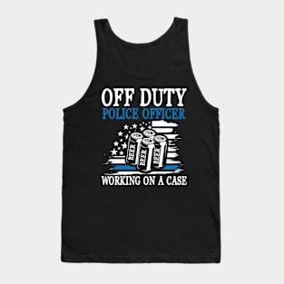 Off Duty Police Officer Working on a Case Tank Top